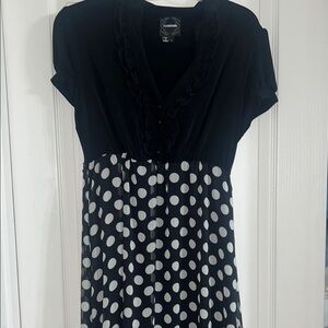 Black and White Polka‎ Dot Dress